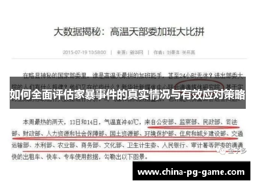 如何全面评估家暴事件的真实情况与有效应对策略